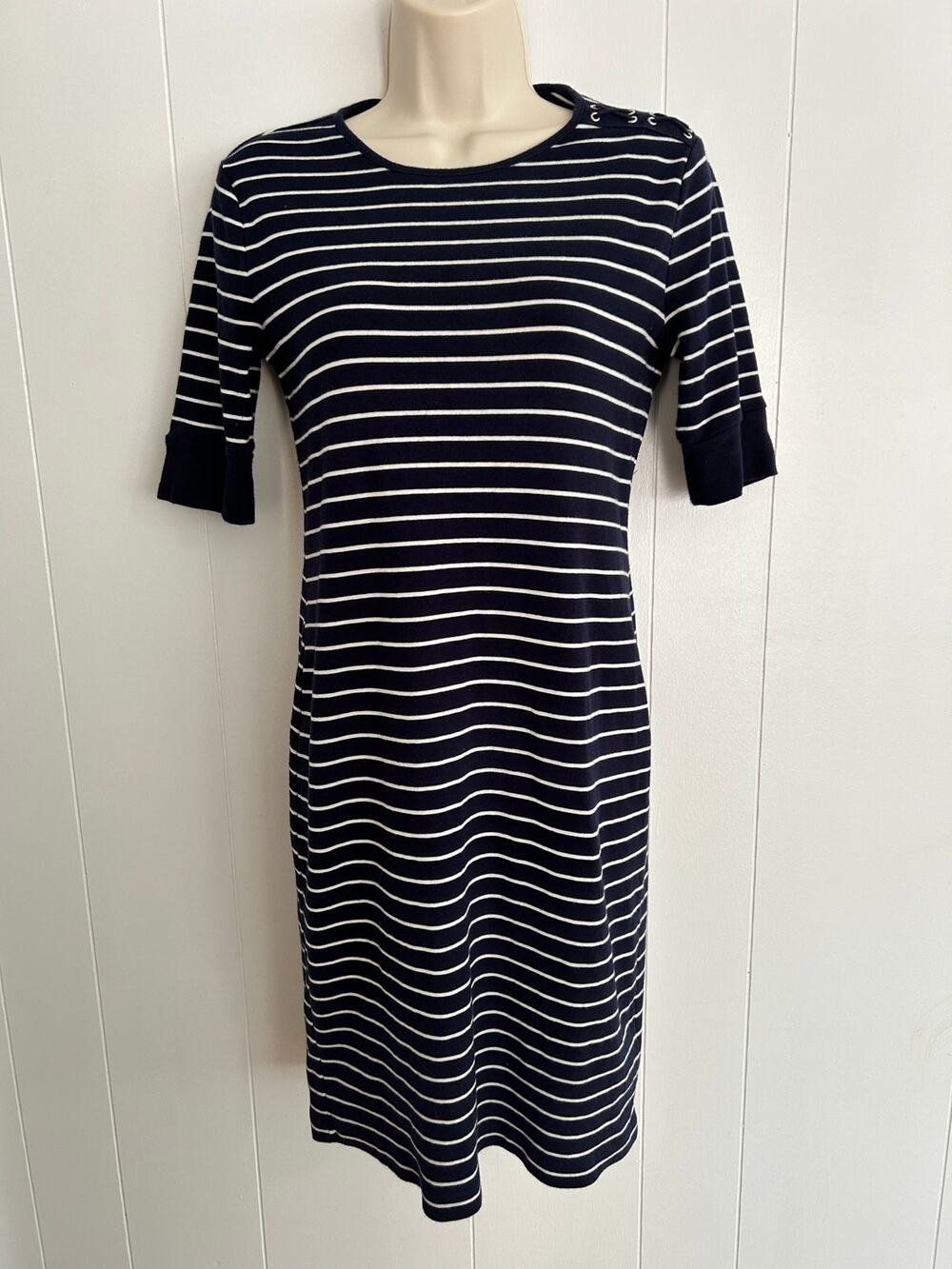 Lauren Ralph Lauren Striped Nautical Tshirt Dress Small